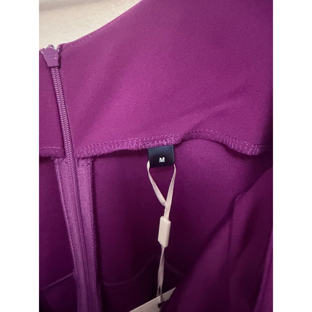 NWT Women's Purple Ruffle Dress – Layered Hem – Size Medium - Picture 4 of 6